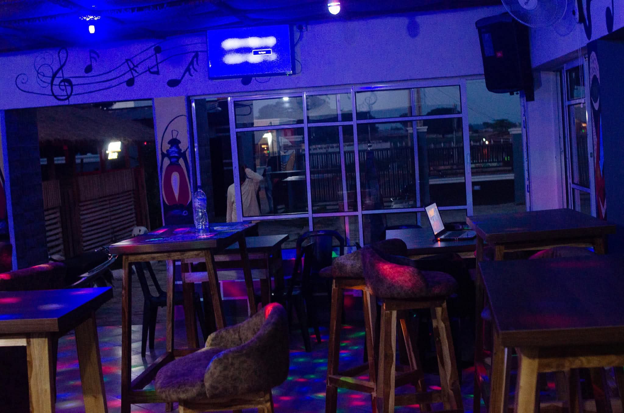 Night view of Tracer Wave Cabin